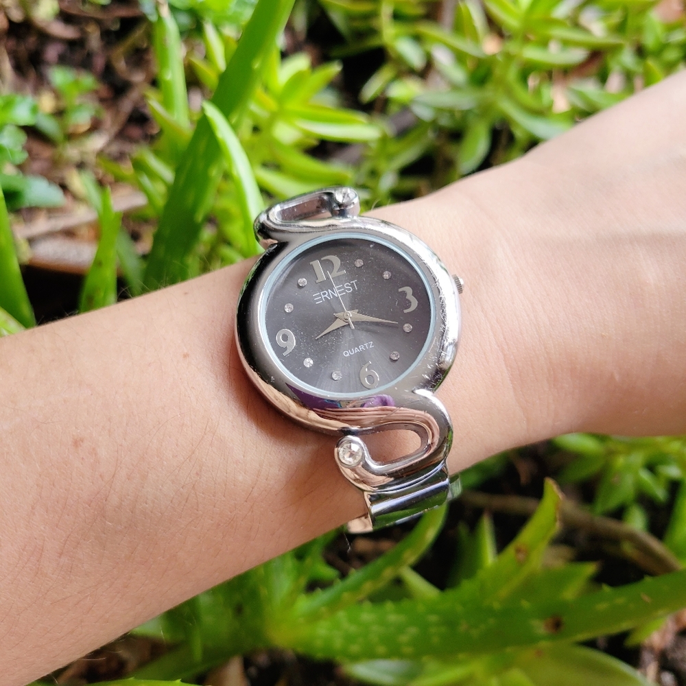 Classic Ernest Quartz Silver Watch